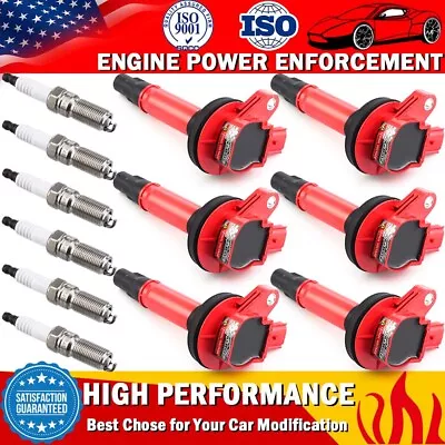 6 Pack Ignition Coil & Spark Plug For Ford Mustang Explorer Lincoln UF553 DG520 • $95.95