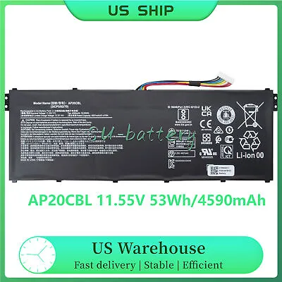 AP20CBL Battery For Acer Swift SF314 SF314-43-R2R4 R5-5500U Aspire 5 A515-45  • $55.99