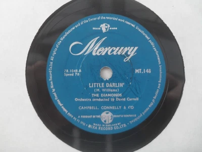 £0.99 • Buy The Diamonds: Little Darlin' Mercury 78rpm 1957 Mt 148 Rock And Roll