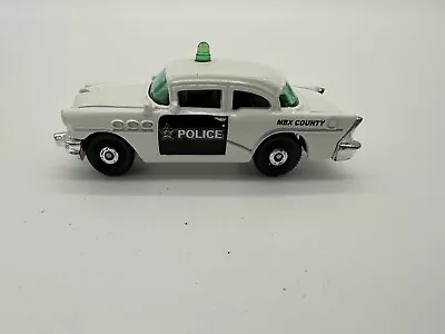 2012 Matchbox MBX Heroic Rescue '56 Buick Century Police Car 18/120 Loose EUC • $2.99