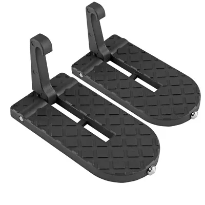 2X Folding Car Door Latch Hook Step Foot Pedal Ladder Jeep Suv Truck Roof • $25.99