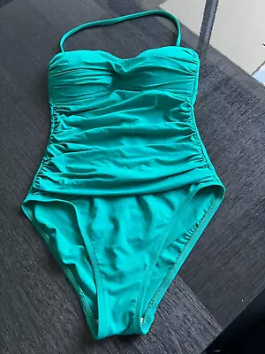 La Blanca Bandeau One Piece Swimsuit Green Size 6 • $14.99