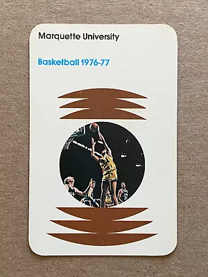 CBK 1976-77 MARQUETTE WARRIORS Basketball Schedule College • $6.99
