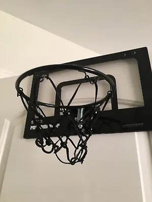 SKLZ Pro Black Clear Over The Door Mini Basketball Goal Hoop • $85.50