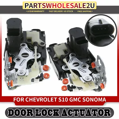 Pair Of Door Lock Actuator Motor Front LH+RH For Chevrolet S10 GMC Sonoma 98-03 • $73.49