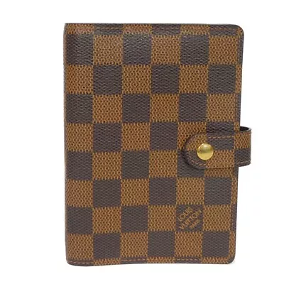 AUTHENTIC LOUIS VUITTON Agenda PM R20700 Notebook Cover Logo Brown Diary 6... • $175