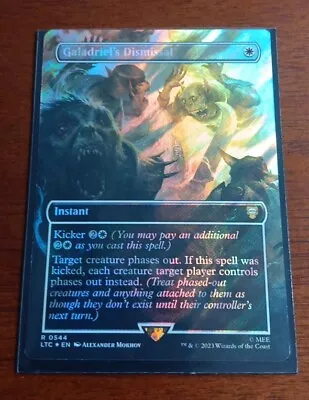 Galadriel's Dismissal (Borderless) (Surge Foil) 0544 MTG LTC NM • $14