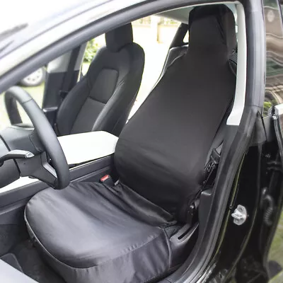 1pc Cloth Car Front Master Passenger Seat Cover Protector For Tesla Model 3 Blac • $24.99