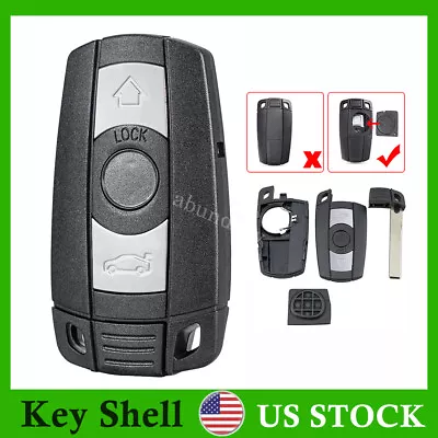 Key Fob Case Shell Cover For BMW 1 3 5 6 Series E90 E91 E92 E60 KR55WK49123 • $8.75