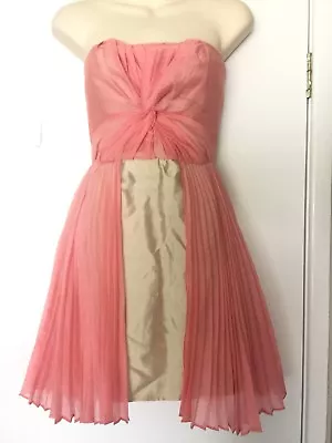 New Without Tags NICOLA FINETTI Nude/Peach Evening Races Dress Sz 12 #11165 • $30