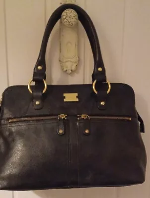 £55 • Buy Modalu Pippa Black Handbag Leather Shoulder Grab Bag Pippa Bag Great Work Bag.