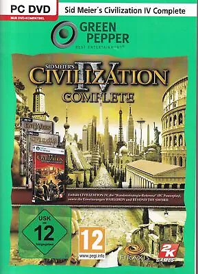 Sid Meier's Civilization IV - Complete [Green Pepper] [Video Game] • $45.50