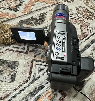 JVC Compact Super VHS-C Camcorder GR-SXM340U 600x Zoom Bundle Tested • $50