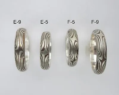  Mokume Gane Rings Mix Metal Ring Sterling Silver Liner  • $85