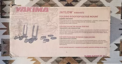 Yakima JayLow Folding J Cradle Rooftop Kayak Canoe Carrier #8004073 • $189.99