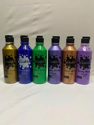 6 X 300 Ml  Bright  Ready Mixed Poster Paint Assorted Kids Washable Paint • £9.99