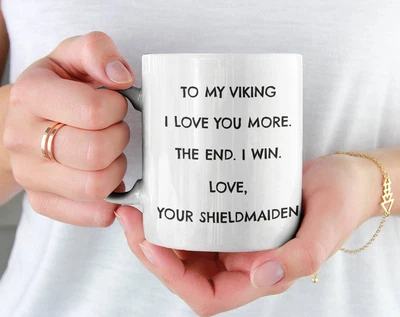 $26.99 • Buy Naughty Valentines Day Gift For Him Viking Mug Best Husband Mug Viking Boyfriend