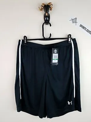 Under Armour Heat Gear Men's Loose Fit Poly Shorts Size Large Wicks Sweat BNWT  • £24.99