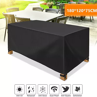 Waterproof Garden Patio Furniture Cover For Rattan Table Cube Outdoor Heavy Duty • £8.49