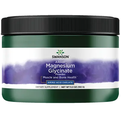 Swanson Albion Chelated Magnesium Glycinate 400 Mg 5.3 Oz Powder • $20.49