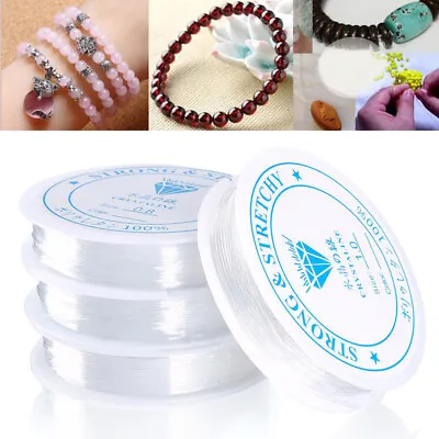 $1.76 • Buy Elastic Stretch String Cord Thread For Jewelry Making  Wire Bracelet Beading Hot