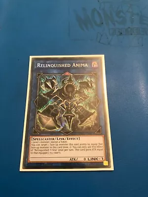 YUGIOH Secret Rare Relinquished Anima BROL-EN087 1st Edition • £10.90