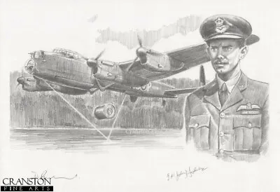 CREW SIGNED Original Drawing Dambuster 617 Squadron Lancaster Operation Chastise • £385