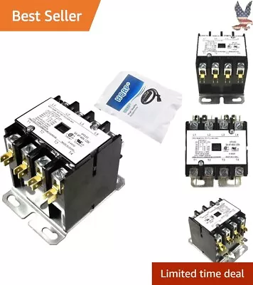 Heavy-Duty 4-Pole 40 Amp Coil 120V AC Contactor - Universal Compatibility • $45.89