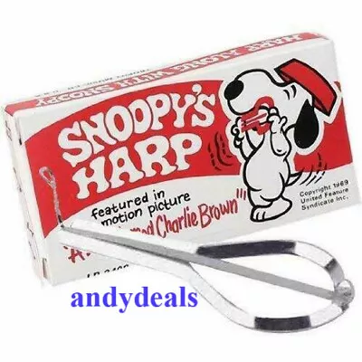 Trophy Snoopy Blue Grass Jaw Jew's Harp W/ Box And Instructions 3490 NEW • $6.95