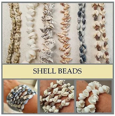 Natural Sea Shell Beads Jewelry Making Shells Strand Beautiful Boho Real Shells! • £3.99