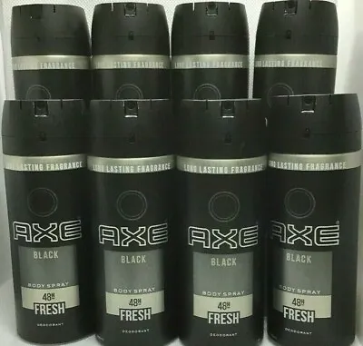 £24.69 • Buy 8 AXE Black Deodorant Body Spray For Men 150ml / 5.07oz Each 