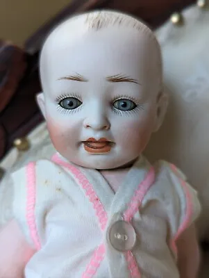 Antique Kestner Baby Jean Solid Dome Bisque Doll 151 2/0 Composition Body 10  • $40