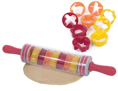 £8.99 • Buy 9pcs Kids Children Craft Baking Creation Textured Rolling Pins Set Cookie 