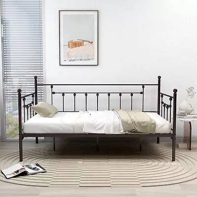 Versatile Metal Daybed Guest Bed Frame With Underbed Storage Easy Assembly • $153.38