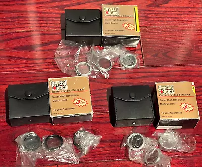 Quantaray & Crystal Optics Camera/Video Filter Kits V28-F-DLDLUV/48mm LOT OF 4 • $9.99