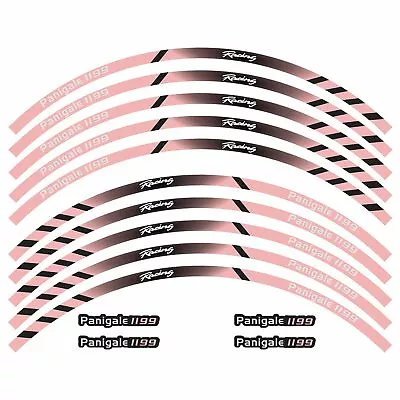 For Panigale 1199 17  Motorcycle Reflective Wheel Rim Tape Decal Stripes Sticker • $14.99