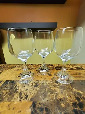 Lot Of 3 Echt Bleikristall Zweisel Glass 24% Lead Crystal Wine Glasses • $9.95