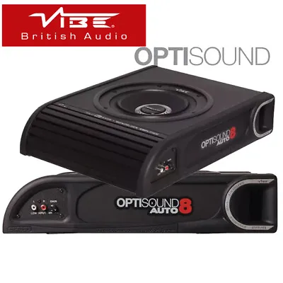 Vibe Optisound 8 Underseat Active Car 8  Subwoofer Built In Amplifier 900w BNIB • $172.99