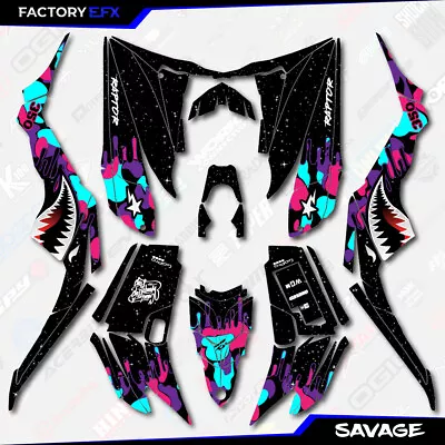 $124.99 • Buy Nebula Savage Camo Racing Graphics Kit Fits Yamaha Raptor 350 04-13 Quad Decals