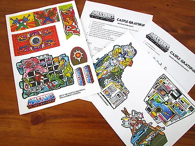 Replacement Stickers Decals For MOTU Masters Of The Universe CASTLE GRAYSKULL • $9.26