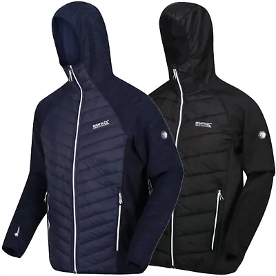 Regatta Andreson Mens Water Repellent Hooded Hybrid Jacket RRP £60 • £23.99