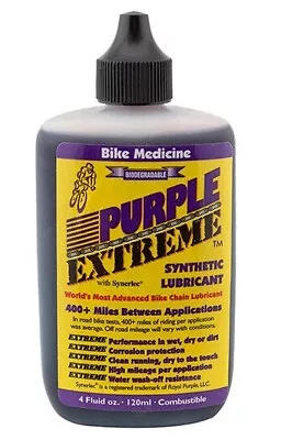 BIKE MEDICINE Purple Extreme Performance Synthetic Bicycle Chain Lubricant • $17.99