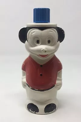 Vintage MICKEY MOUSE Colgate Palmolive Soaky Bubble Bath Bottle 60s Walt Disney • $19.99