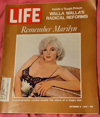 Life Magazine  Remember Marilyn  Monroe Sept 8 1972 • $17