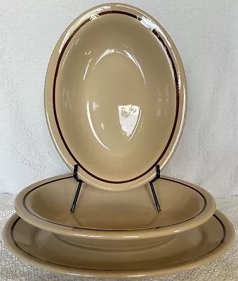 Sterling Vitrified China Serving Set Of 3 One Platter Two Oval Serving Bowls Vtg • $49.50