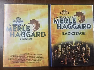 A TRIBUTE TO MERLE HAGGARD DVD 4 Disc Set + BACKSTAGE Country Family Reunion  • $34.99