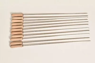 £44.50 • Buy Set Of 11 Stainless Steel Cypriot Barbecue BBQ Grill Souvlaki Kebab Skewers