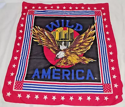 20 X21  USA Wild America American Flag Eagle Bandana Red White Blue • $14.99
