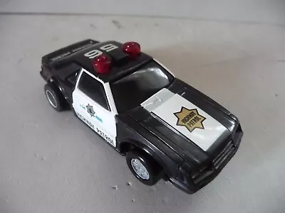 Vintage Tyco HO Slot Car Mustang Highway Patrol Car Tyco U-Turn Afx • $45