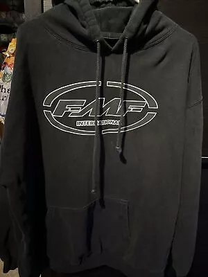 FMF Sweater Adult XL Black Graphic Sweatshirt Hoodie Motocross Racing Mens Used • $21.99